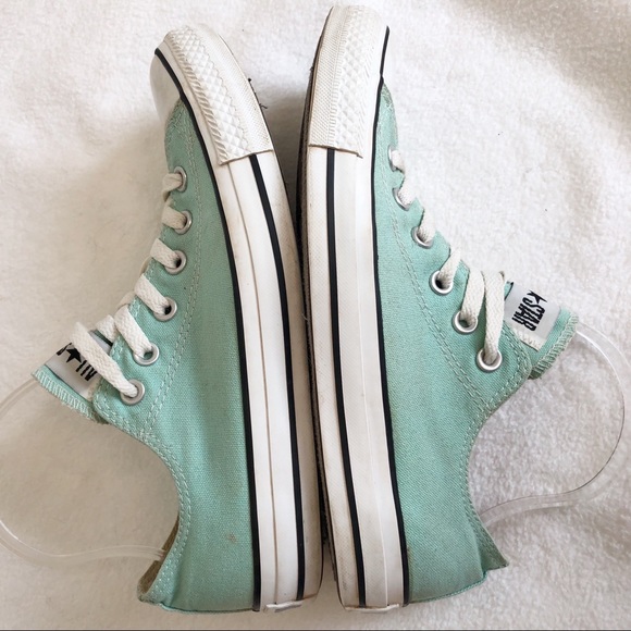 Converse All Star Unisex Mint Green Low Sneakers, size Men’s 7 / Women’s 9 - Picture 10 of 16